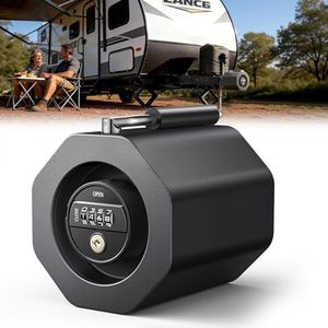 Ehaho Passcode Unlock Trailer Lock Fits for 2 5/16 Inch Couplers