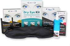 The Eye Doctor Dry Eye Kit - Essential Hot Cold Compress Mask, Biodegradable Eyelid Wipes & Intensive Relief Drops - Heat Treatment Cleansing Pack - Dry Sore Gritty Eyes - Blepharitis MGD