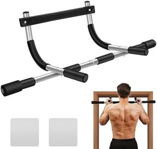 Heavy-Duty Doorway Pull Up Bar, Multi-Grip Steel Construction, Adjustable Width, Home Gym Exercise Equipment for Chin Ups, Push Ups, Sit Ups