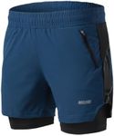 ARSUXEO Men's 2 in 1 Active Running