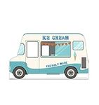 Cardboard People Ice Cream Truck Stand-in Life Size Cardboard Cutout Standup