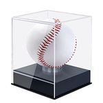 Baseball Display Case, Waterproof Acrylic Cube Baseball Protector, Square Display Storage Holder, Dustproof Clear Box For Collectibles