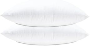 Lancashire Textiles 2 Pack Luxury 26" x 26" (65 x 65cm) Cotton Blend Cushion Pads with Super Bounce Polyester Fibre, Made of Finest British Materials