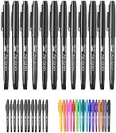 Mr. Pen- Pens, Felt Tip Pens, Black Pens, 12 Pack, Fast Dry, No Smear, Fine Point Pens Black, Black Felt Tip Pens, Bible Journaling Pens, Felt Pens, Planner Markers, Pens for Journaling