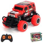 Pup Go Small Off Road Remote Control Car for Kids, My First Fast RC Car Toy Toddler, Mini Monster Truck Radio Controlled Car, Christmas Birthday Gift Age 2 3 4 5 6 7 8 Years Old Boys Girls (Red)