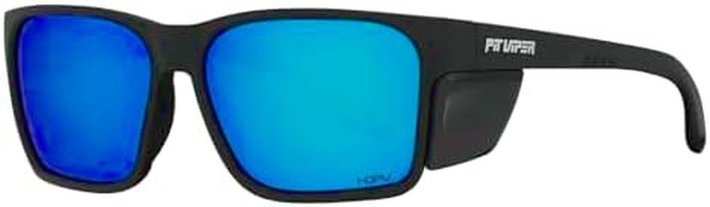 Pit Viper Revlock | Z87+ Safety Glasses with Side Shields | Polarized Scratch Resistant Shatterproof Lenses | No-Slip Grip
