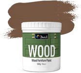 DWIL Matte Finish Furniture Paint - 16 Oz Wood Paint for Cabinets, Doors, Tables, and Dressers Refinishing - Water-Based, Non-Toxic & Odorless, Easy to Apply(Coffee)-Without Tools