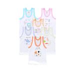 KIKE Printed Baby Vest for Kids Cotton Sleeveless Sando Baniyan Toddler Innerwear Baby Cloth for Boys & Girls Pack of 6 (5-6 years, MULTICOLOR 1)