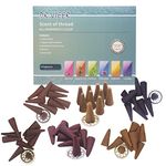 Incense Cones Gift Pack Set Sticks Total,Red Rose,Super Sandal,Patchouli,White Musk,Meditation,Lavender (6)