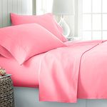 Jasmin Elinor 100% EGYPTIAN COTTON 4 PIECE 200 THREAD COUNT HOTEL QUALITY DUVET COVER BEDDING BED SET WITH PILLOWCASES (Double, Pink)