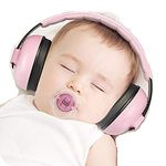 Baby Ear Protection Noise Cancelling Headphones for Babies and Toddlers - Mumba Baby Earmuffs - Ages 3-24+ Months (Pink)