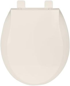 GarveeTech Toilet Seat, Sturdy Round Toilet Seat With Soft Close Mechanism - Effortless Installation and Cleaning, Secure Fit for Most Toilets - Classic Almond Finish