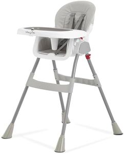Dream On Me 2-in-1 Portable High Chair, Grey