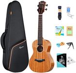 Rosen Tenor Ukulele for Adults Beginners Ukelele Solid Mahogany 26 Inch Ukulele for Kids Starter Kit with Lesson Book Gig Bag Tuner Capo Picks Strings
