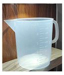 GLAB Lab Measuring Jug 5000ml Moulded in Polypropylene (Pack of 1)