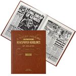 Historic Newspapers - Personalised Rugby League Newspaper History Book - UK Sports Fan Gift - History told Through Newspaper Coverage - Name Embossed in Gold Foil (St Helens)