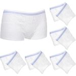 Artibetter 6pcs Fix Reusable Net Pants 6pcs Washable Mesh Pants Breathable Incontinence Pads Briefs for Woman Man L Blue