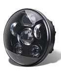 Tugwuetlwu 5-3/4 5.75 Inch LED Motorcycle Headlight Compatible with Harley Davidson Sportster Dyna Street Bob Low Rider Wide Glide Iron 883 1200 Softail Triple Headlamp Accessories