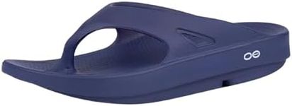 OOFOS - Unisex OOriginal - Post Run Sports Recovery Thong Sandal, Navy, 6