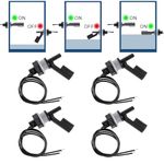 ALAMSCN 4PCS Liquid Float Switch Water Level Sensor Side Mount Horizontal for Aquariums Fish Tank Hydroponics Pool, M16