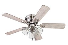Portage Bay 51437 Renton Ceiling Fan, 42 Inch, Brushed Nickel