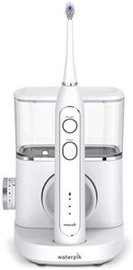 Waterpik Sonic-Fusion Flossing Toothbrush - Removes 99.9% of Plaque - Compact Design - Water Flossing Toothbrush - Brush, Floss & Brush & Floss - 2 Minute Brushing Timer - Quiet Operation - White