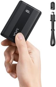 VRURC 20000mAh Mini Power Bank Quick Charge 22.5W Fast Charge USB C Portable Charger Small Battery Pack PD QC 3.0 with 3 Input &4 Output Compatible iPhone Samsung,Travel Essentials