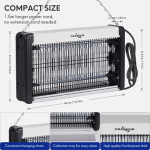 FRAXINUS Electric Fly Zapper 20W – Indoor Insect Killer