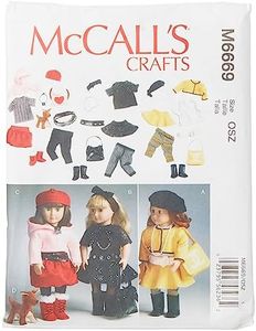 McCall's Patterns M6669 Clothes for 18-Inch Doll/Accessories and Dog Sewing Template