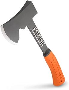 ESTWING Camper's Axe - 14" Hatchet with Forged Steel Construction & Shock Reduction Grip - EO-25A