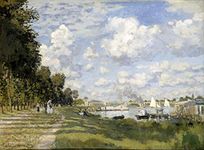 Tallenge - Le Bassin D'Argenteuil by Claude Monet - Claude Monet Landscapes Collection - Small Poster Paper (12 x 17 inches)