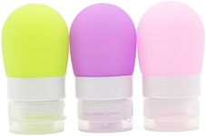 Mziart Portable Soft Silicone Travel bottles Travel Containers(1.3OZ Pack of 3)