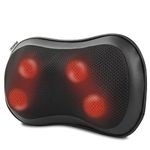 RENPHO Back Neck Massager with Heat, Shiatsu Massage Pillow with Deep Tissue Kneading for Shoulders Lower Back Leg Calf Body Muscle, Corded Electric, Multicolor