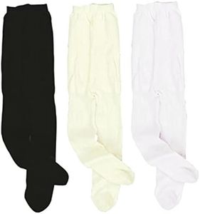 Sophia's 18" Doll 3 Pack of Solid Tights in Black, Ivory, and White