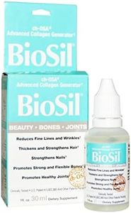 Biosil by Natural Factors, Beauty, Bones, Joints Liquid, Supports Collagen Production for Hair, Skin and Nails, Vegan, 1 Fl Oz (120 Servings)