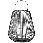 blomus Lantern-65758 Lantern Clear Glass/Steel Black Height 61.5 cm Diameter 50.5 cm