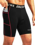 Men's 4D Padded Bike Shorts Cycling Underwear Biking Bicycle Padding Shorts for Men Side Pockets