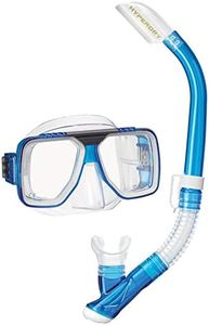 TUSA Sport Adult Liberator Mask and Snorkel Combo, Clear Blue