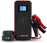 Schumacher Electric 2000A Lithium Car Battery Jump Starter & Portable Power Pack/Jump Box, 4-in-1 Solution, 10W Wireless & 3A USB Charging, for 12V Power Sport, Automotive, & Marine Batteries, SL1643