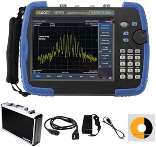 OWON HSA015-TG Handheld Spectrum Analyzer with Tracking Generator,Frequency Range 9 kHz to 1.5 GHz, EMI Pre-Compliance Test Kit with 8 inches IPS LCD Touchscreen Display