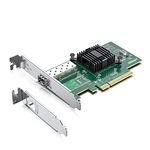 10Gtek 10GbE PCIE Network Card for Intel X520-DA1, 82599EN Chip, Single SFP+ Ports, 10Gbit PCI Express x8 LAN Adapter, 10Gb NIC for Windows Server/Linux/VMware