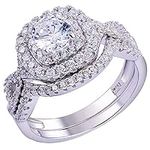 Newshe Wedding Band Engagement Ring
