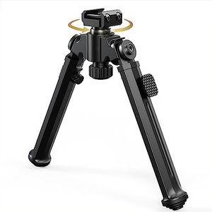 WANPION Rifle Bipod Rail Bipod with 360°Swivel, Easy Carry Folding Design 7 Adjustable Heights Quick Deploy Legs for Stability for Shooting (Elite 1913 Picatinny)