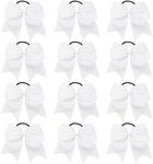 DEEKA 12PCS 8" Large Cheer Hair Bow