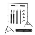 Supernic Backdrop Stand Kit 2.8 * 3m(9×10FT) Adjustable Photo Backdrop Stand Support System Kit Photography Background Photo Video Studio Background Support System Stand With Carry Bag