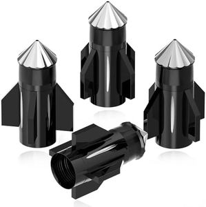 Tire Valve Stem Caps, Tire Valve Caps Dustproof Tire Cap Cover for Tesla Cybetruck Model 3 Y X S, Cars, SUVs, Bike, Trucks and Motorcycles - Black