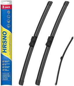 HRSNO 26"+16" Windshield Wipers With 14" Rear Wiper Blade Sets Automotive Replacement for BMW X1 2016-2022,Easy For Installation (Pack of 3)