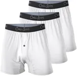 Chill Boys Performance Boxers 3 Pack Men's Underwear Cool Breathable Mens Boxers. Moisture Wicking Underwear. Comfortable Boxer Shorts (Med, White)