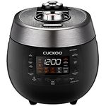 CUCKOO CRP-RT0609FB | rice cooker 6 cup (Uncooked) Twin Pressure & Warmer | 12 Menu Options: High/Non-Pressure Steam & More, Made in Korea | Black