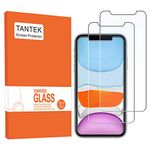 TANTEK Screen Protector for iPhone XR and iPhone 11,6.1-Inch,Tempered Glass Film, Ultra Clear,2-Pack